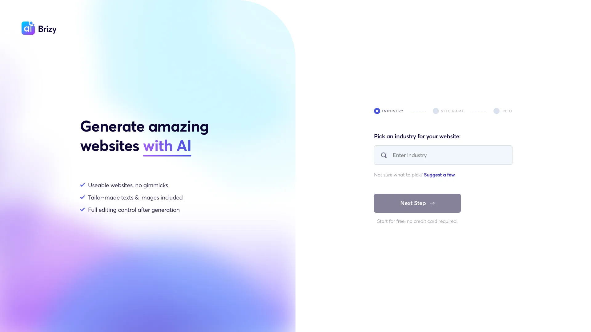 Brizy AI screenshot