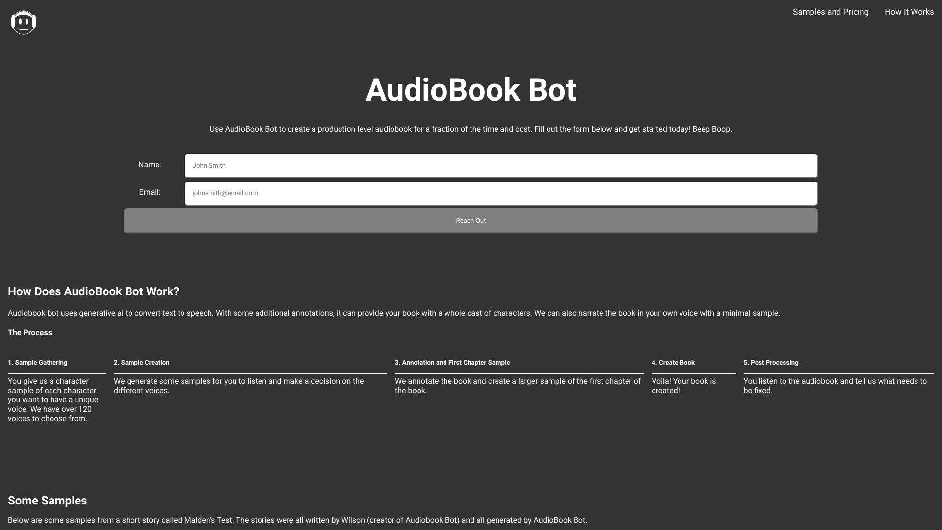 AudioBook Bot screenshot