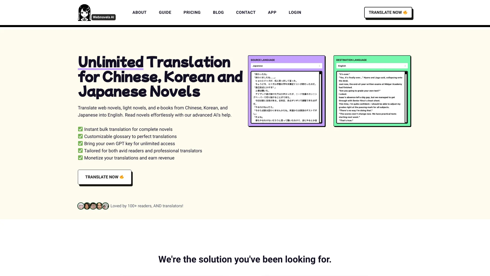 Webnovels AI screenshot