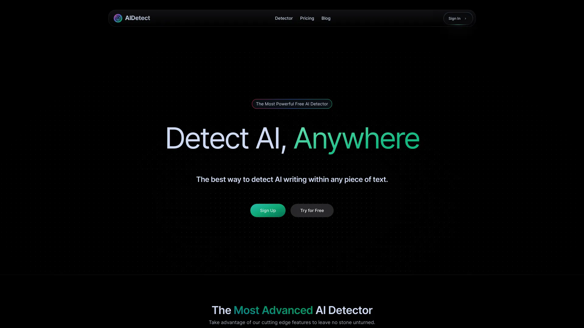 AI Detect screenshot