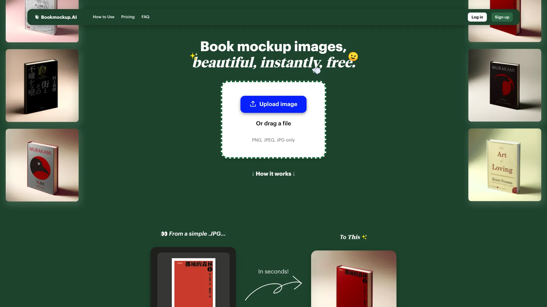 Bookmockup AI screenshot