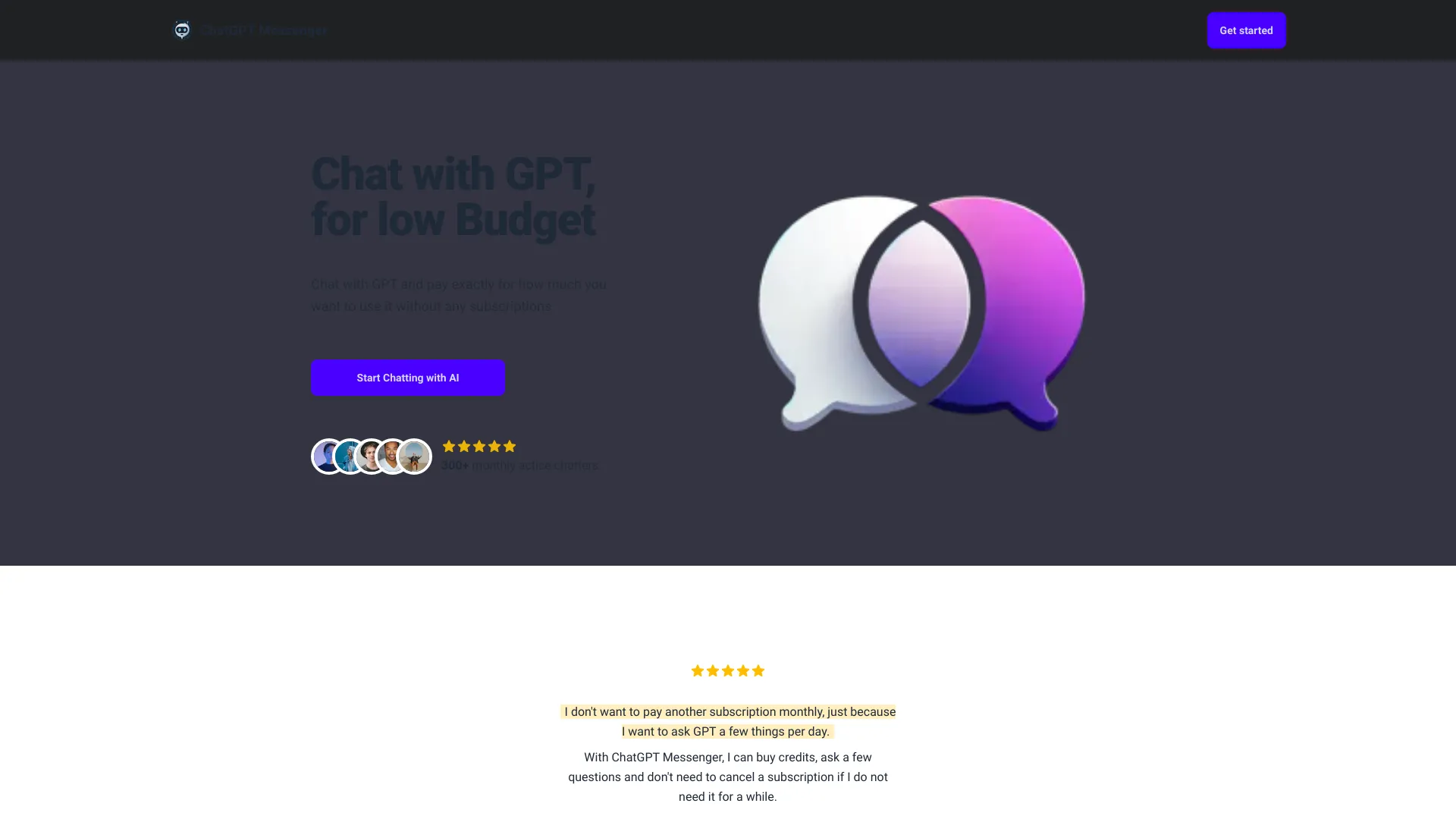 ChatGPT Messenger screenshot