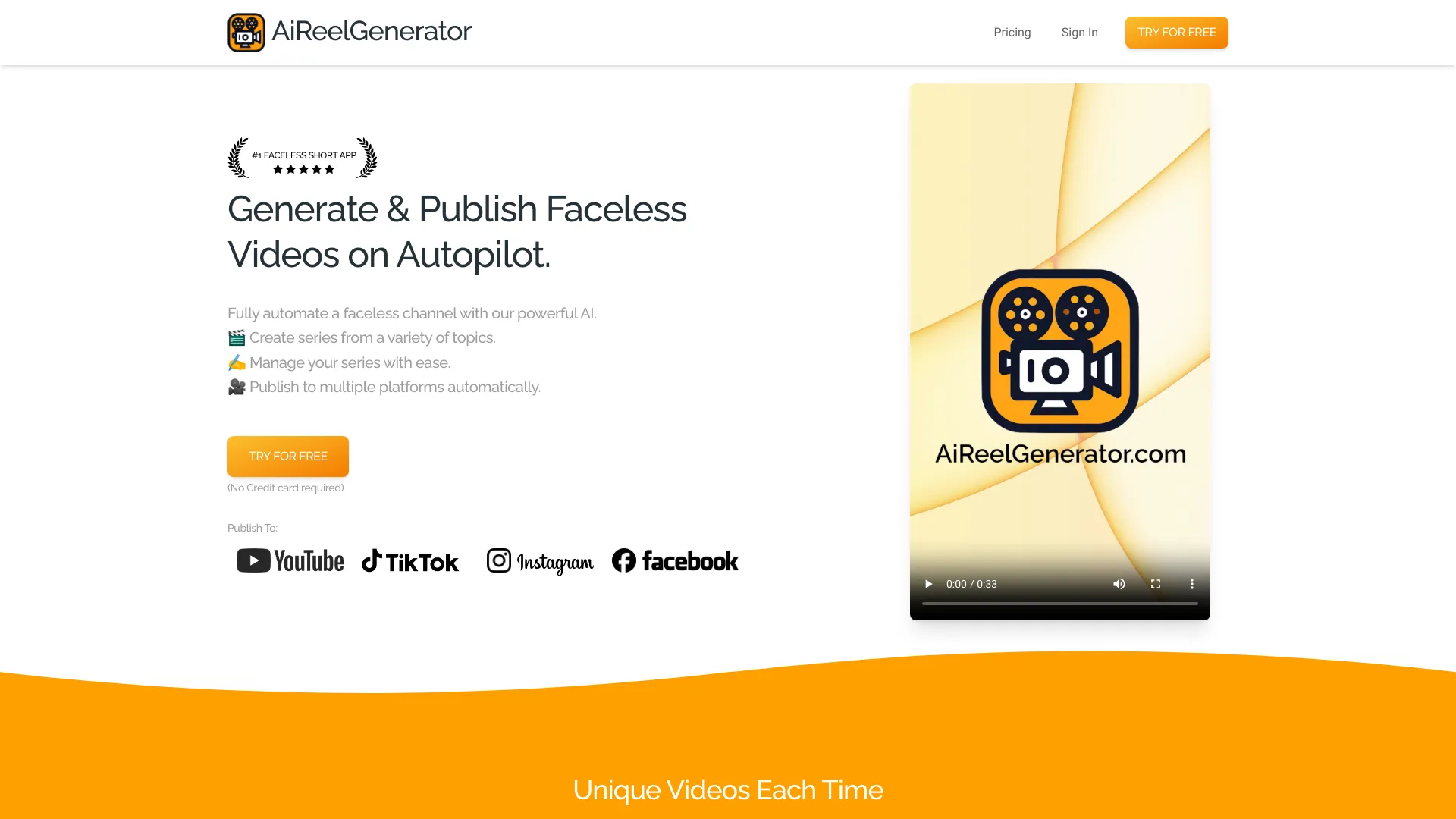 AiReelGenerator screenshot