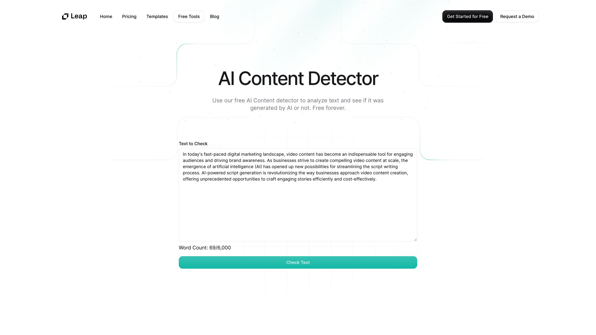 Leap AI screenshot