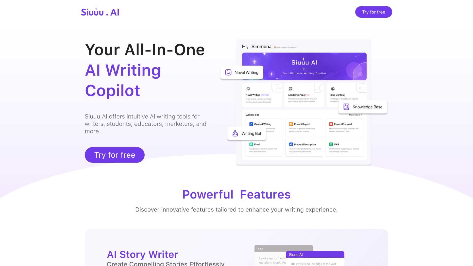 Siuuu.ai screenshot
