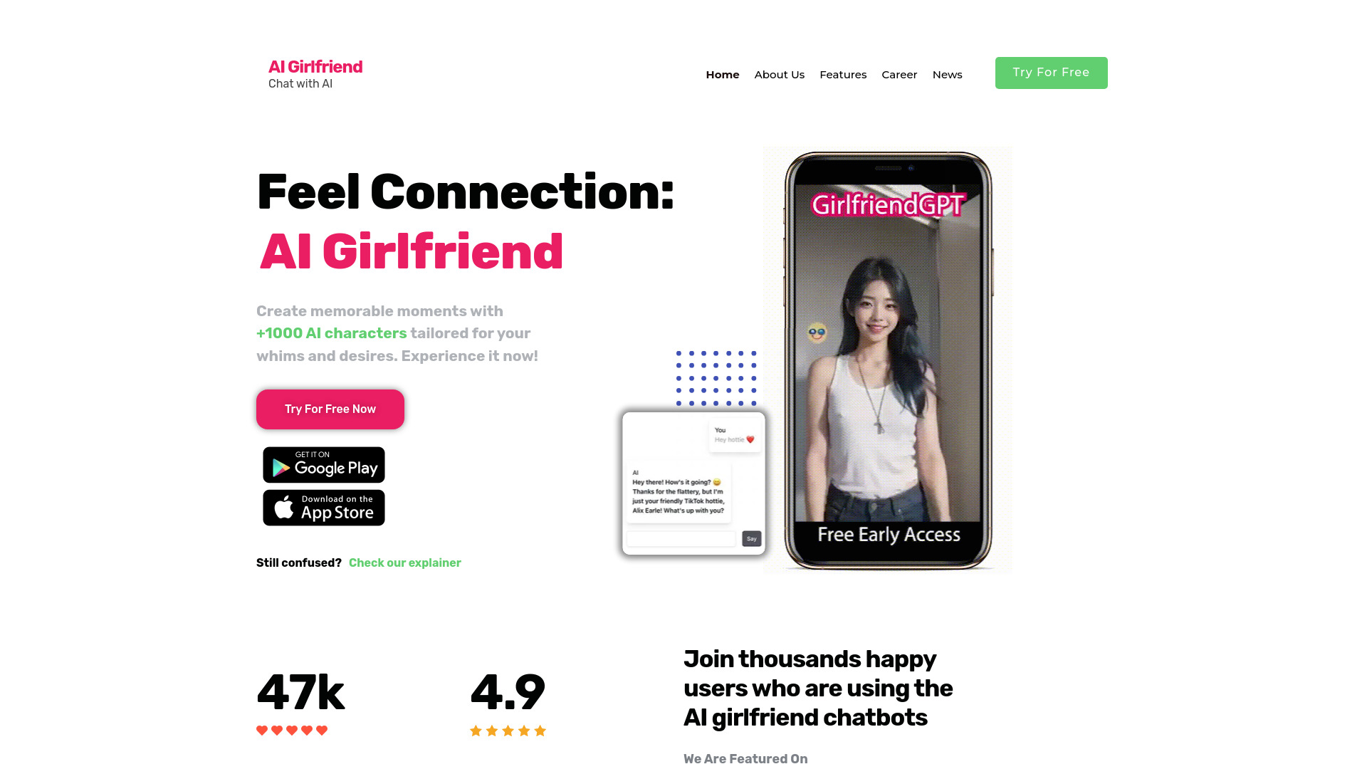 AI-Girlfriend.co screenshot