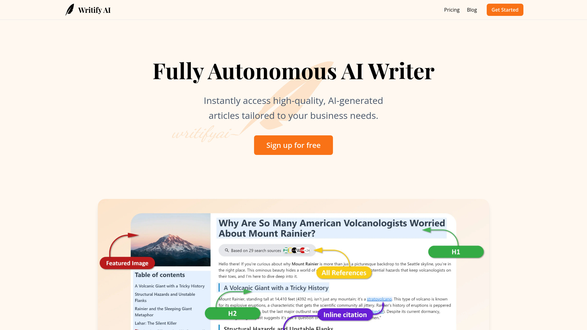 Writify AI screenshot