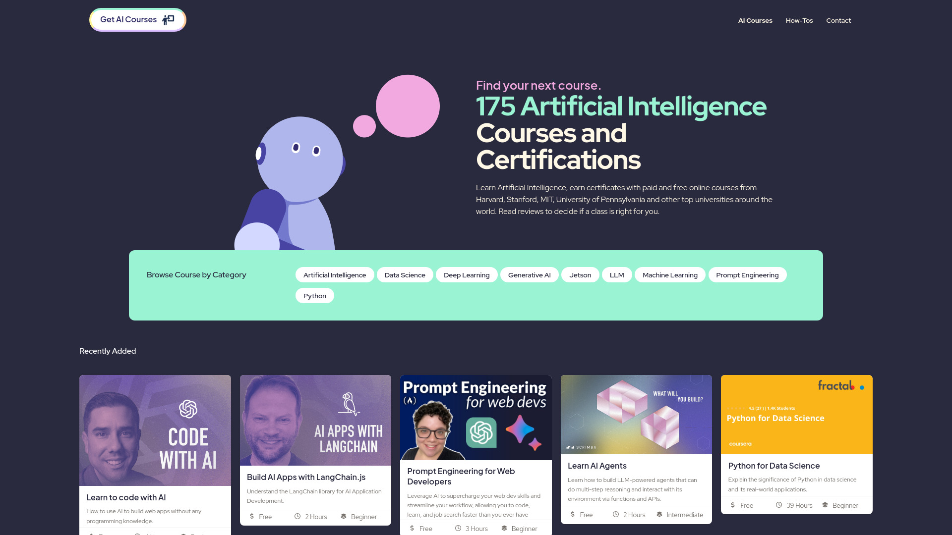 Get AI Courses screenshot