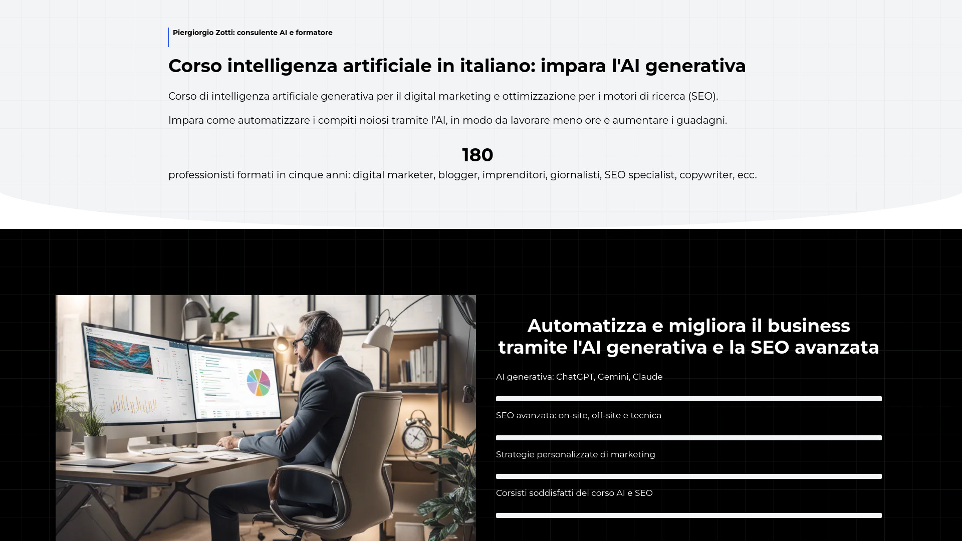 Piergiorgio Zotti AI Training screenshot