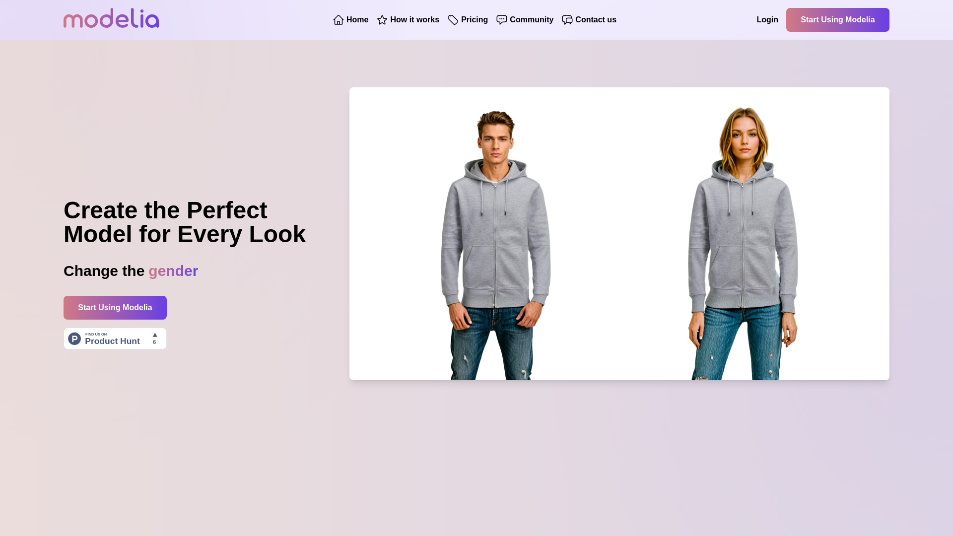 Modelia screenshot