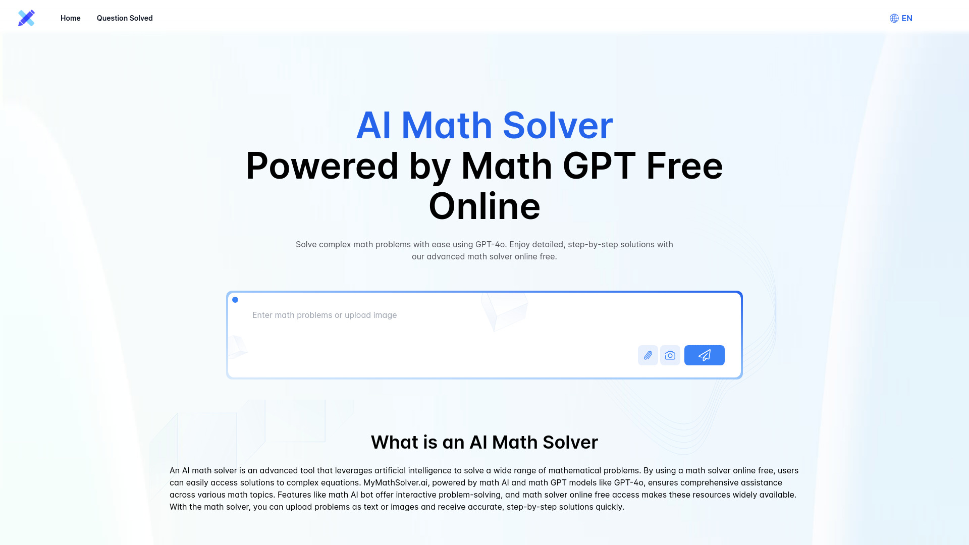 MyMathSolver.ai screenshot