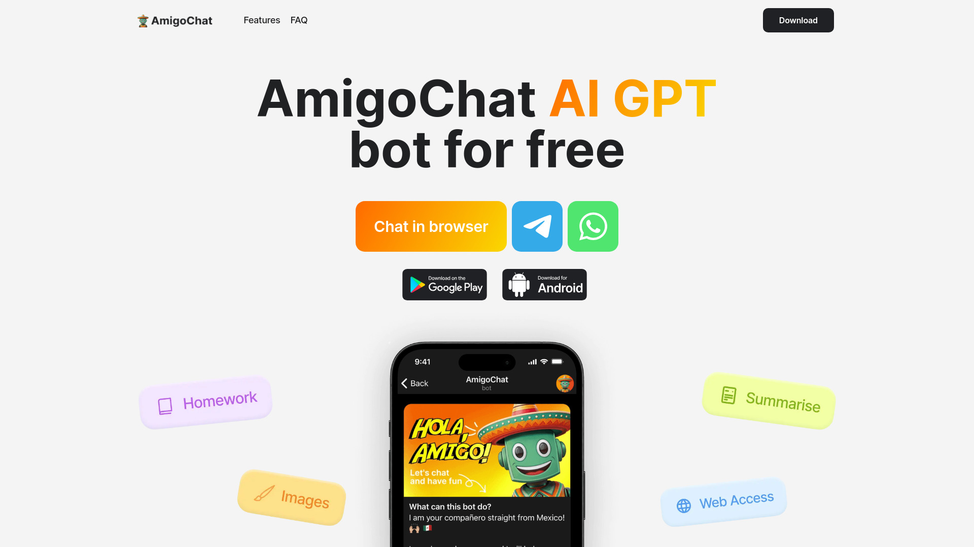 AmigoChat screenshot