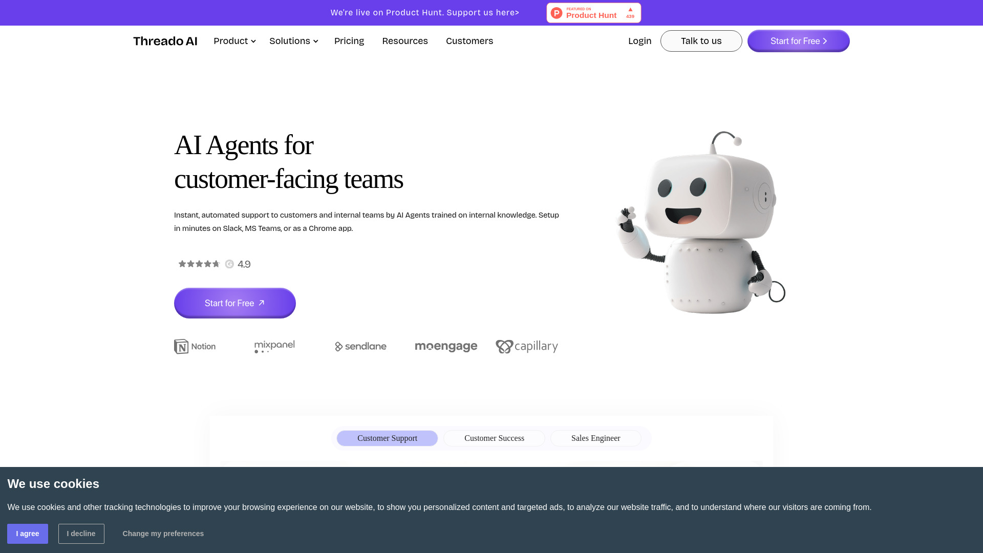 Threado AI screenshot