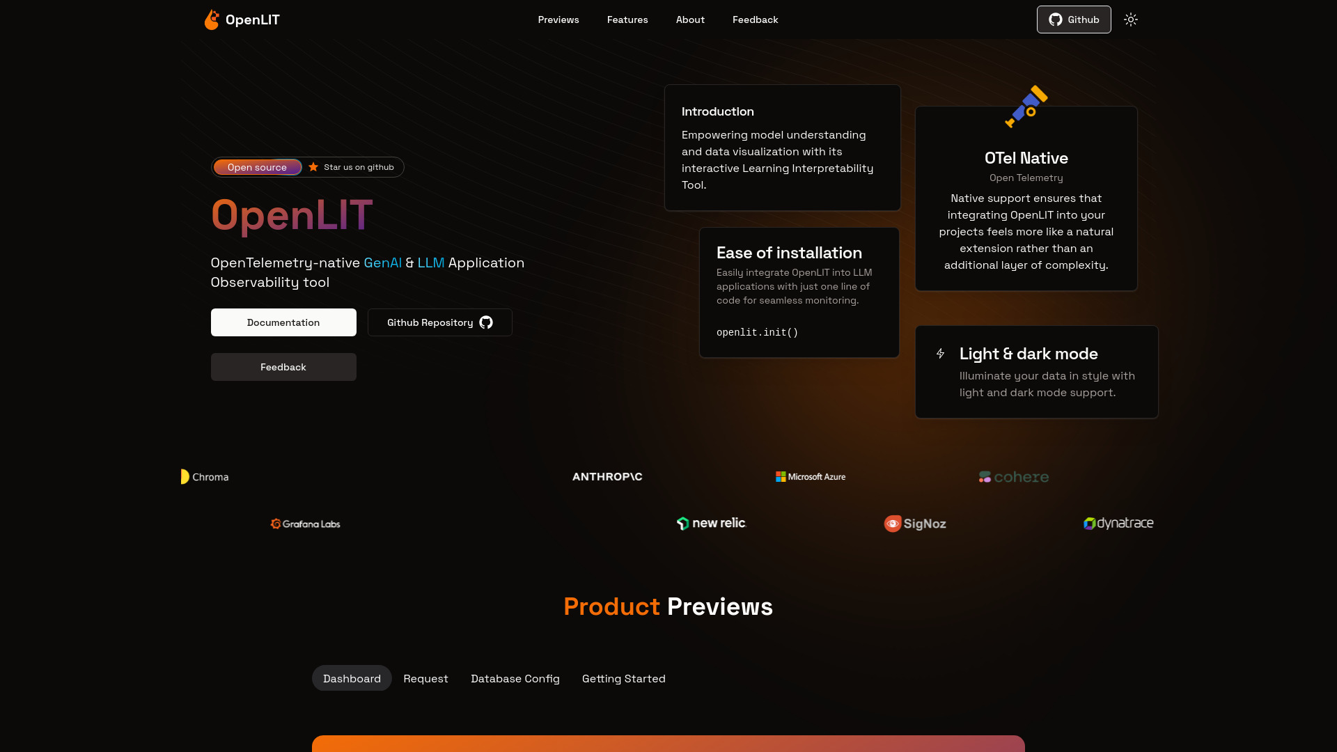 OpenLIT screenshot