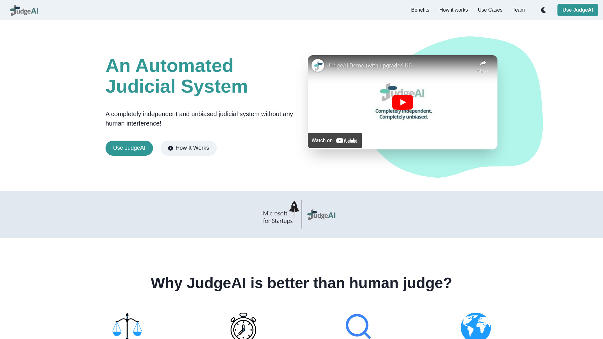 JudgeAI screenshot