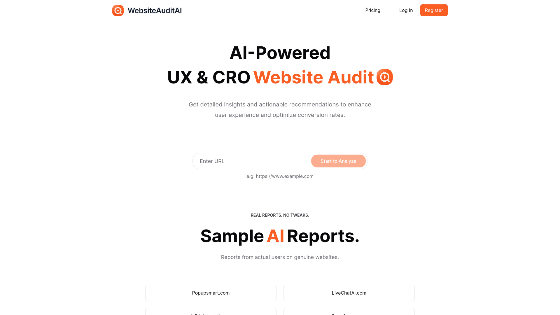 Website Audit AI screenshot