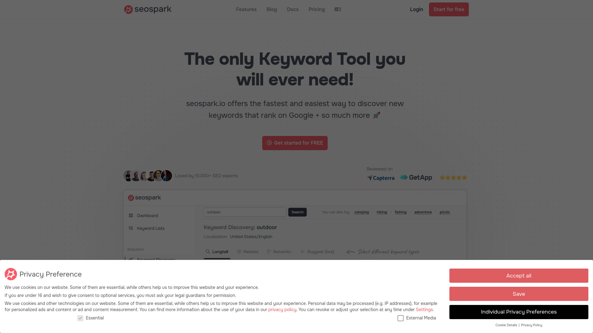 seospark.io screenshot