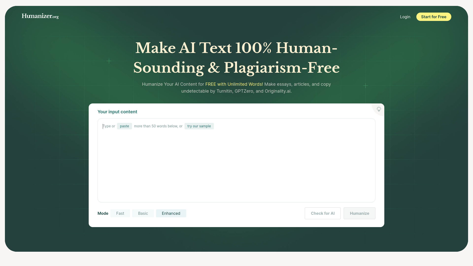Humanizer.org screenshot