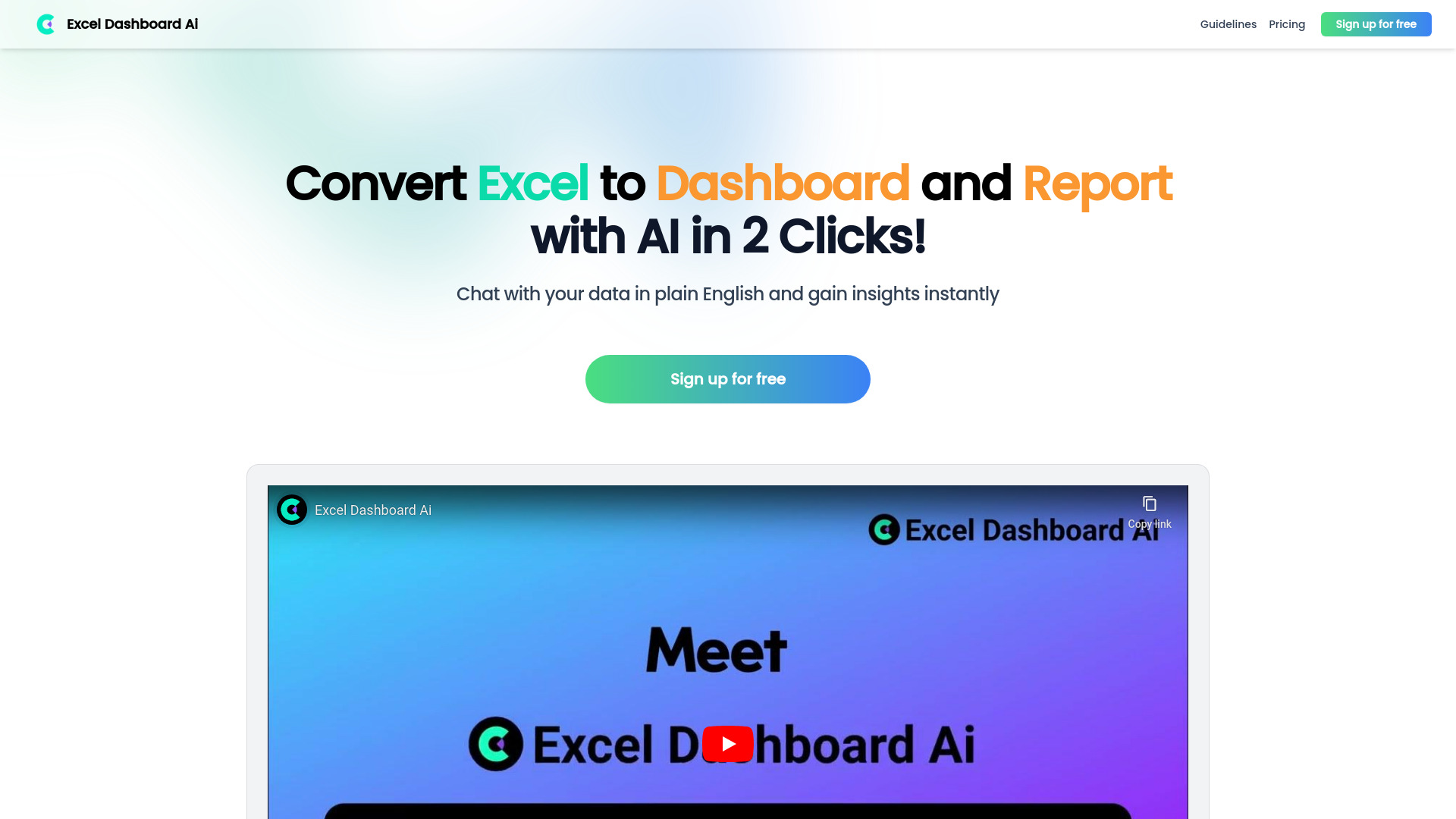 ExcelDashboard Ai screenshot