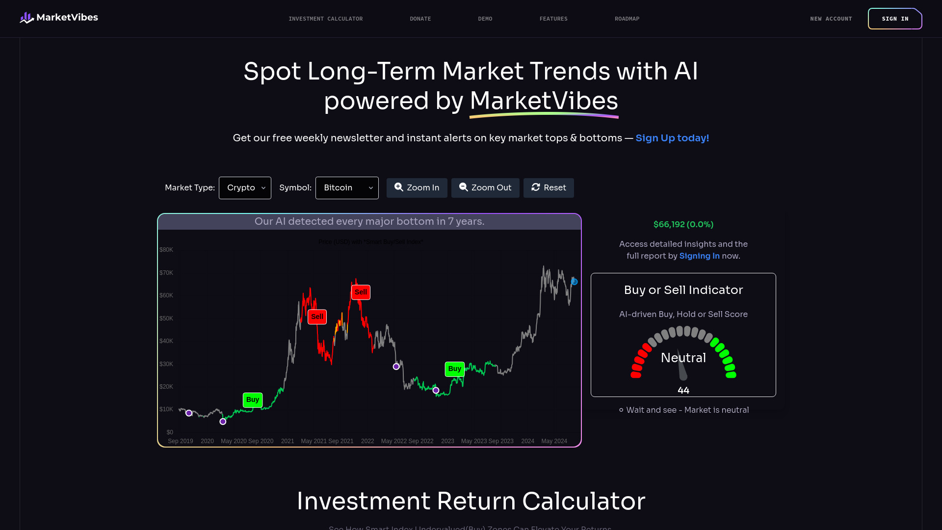 MarketVibes screenshot