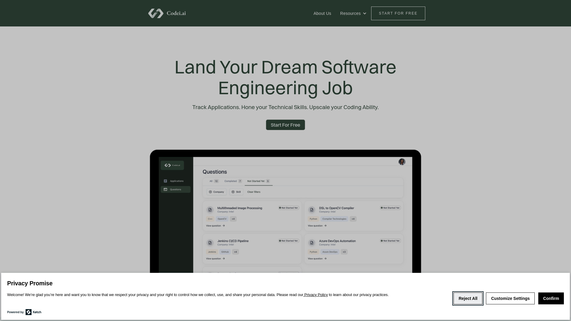 Codei screenshot