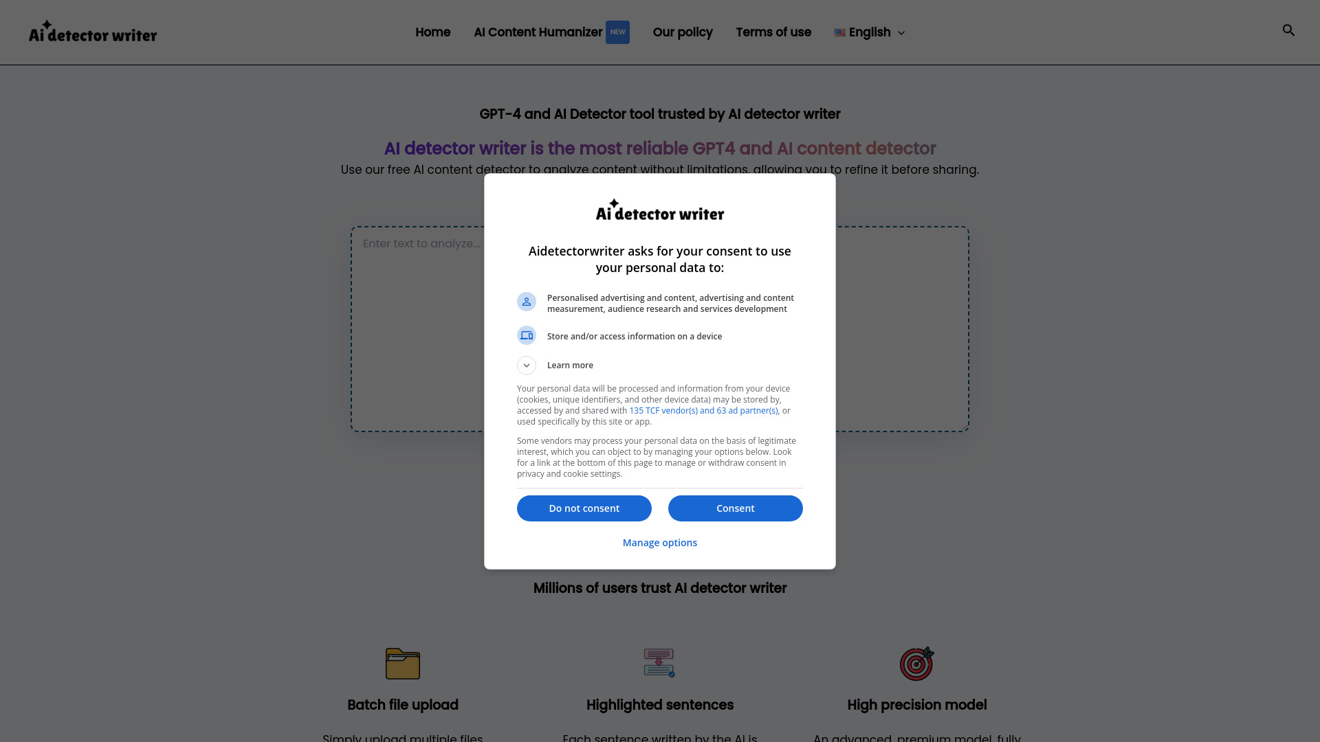 AI Detector Writer screenshot