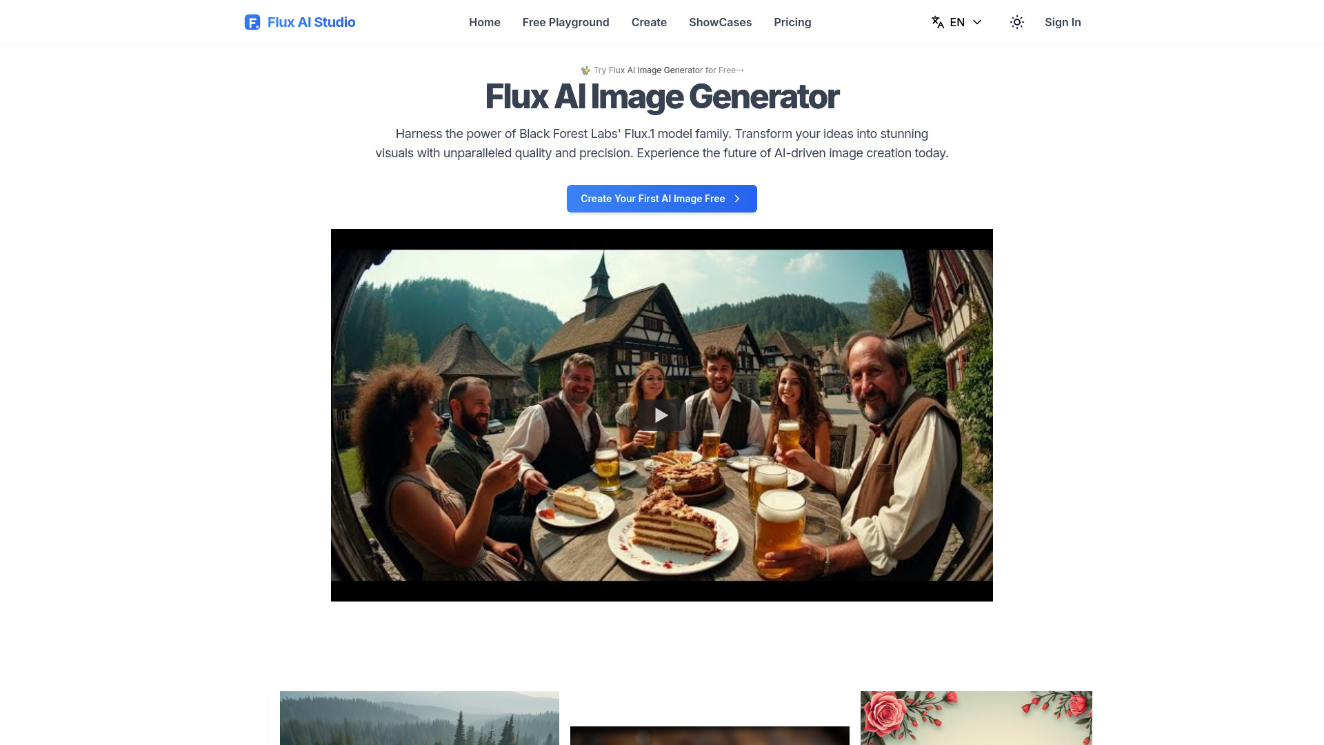 Flux AI Studio screenshot