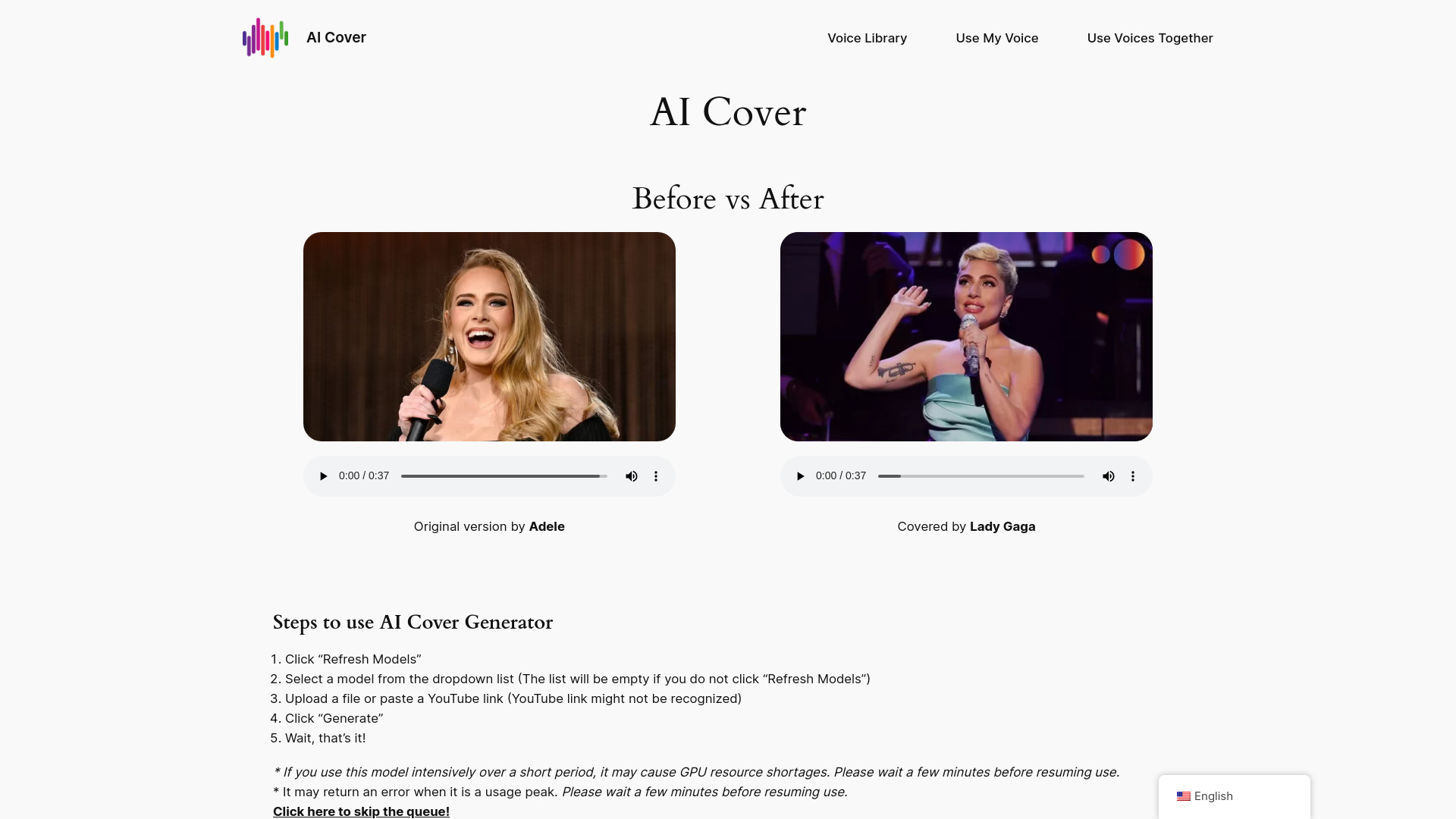 AI Cover Generator screenshot