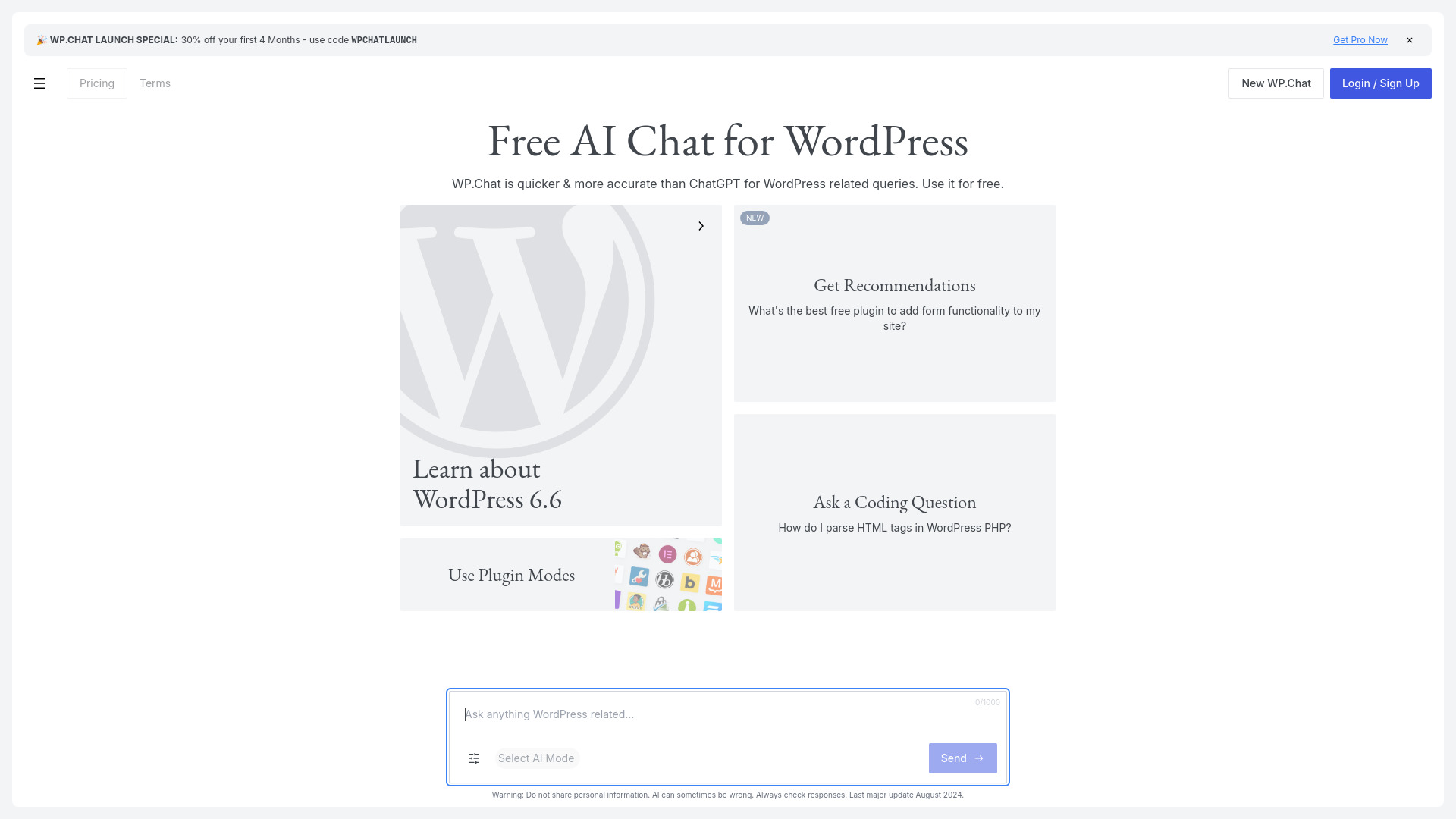 WP.Chat screenshot