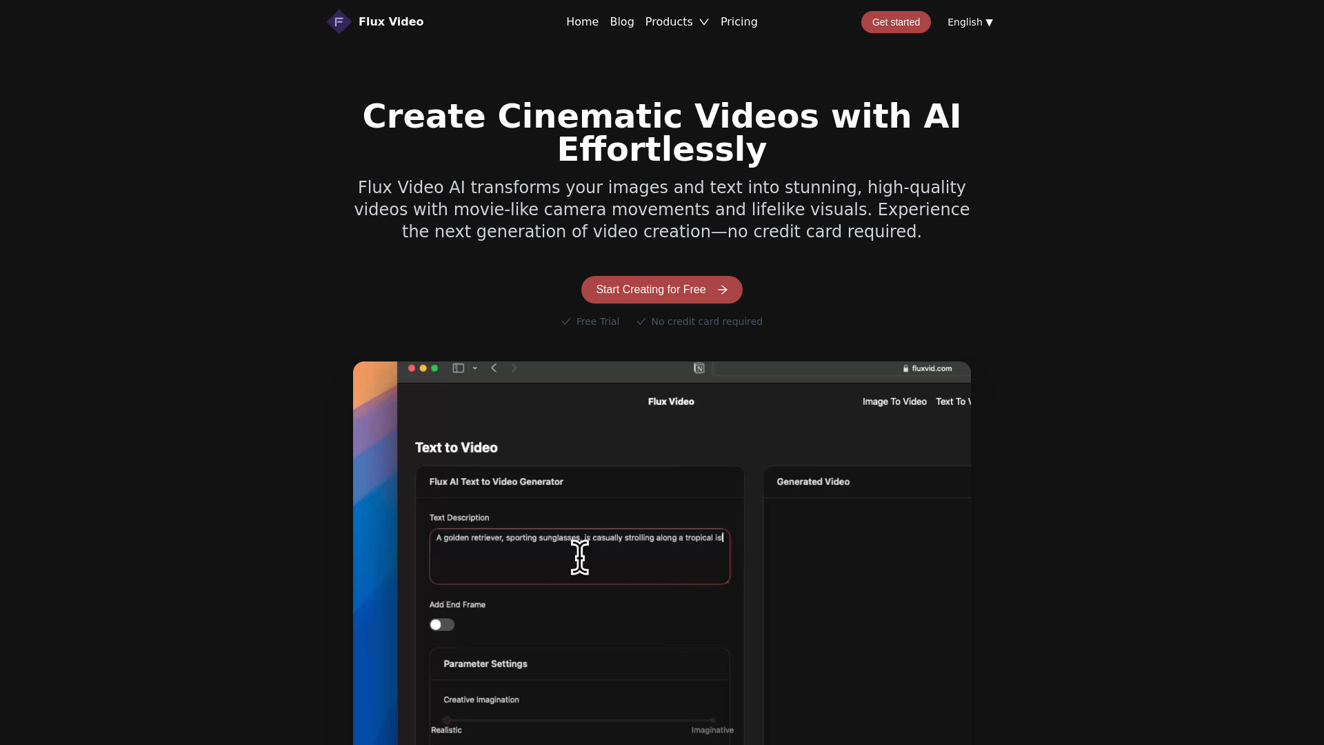 Flux Video AI screenshot