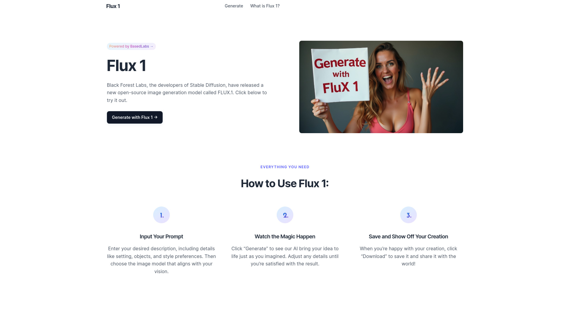 Flux 1 AI screenshot