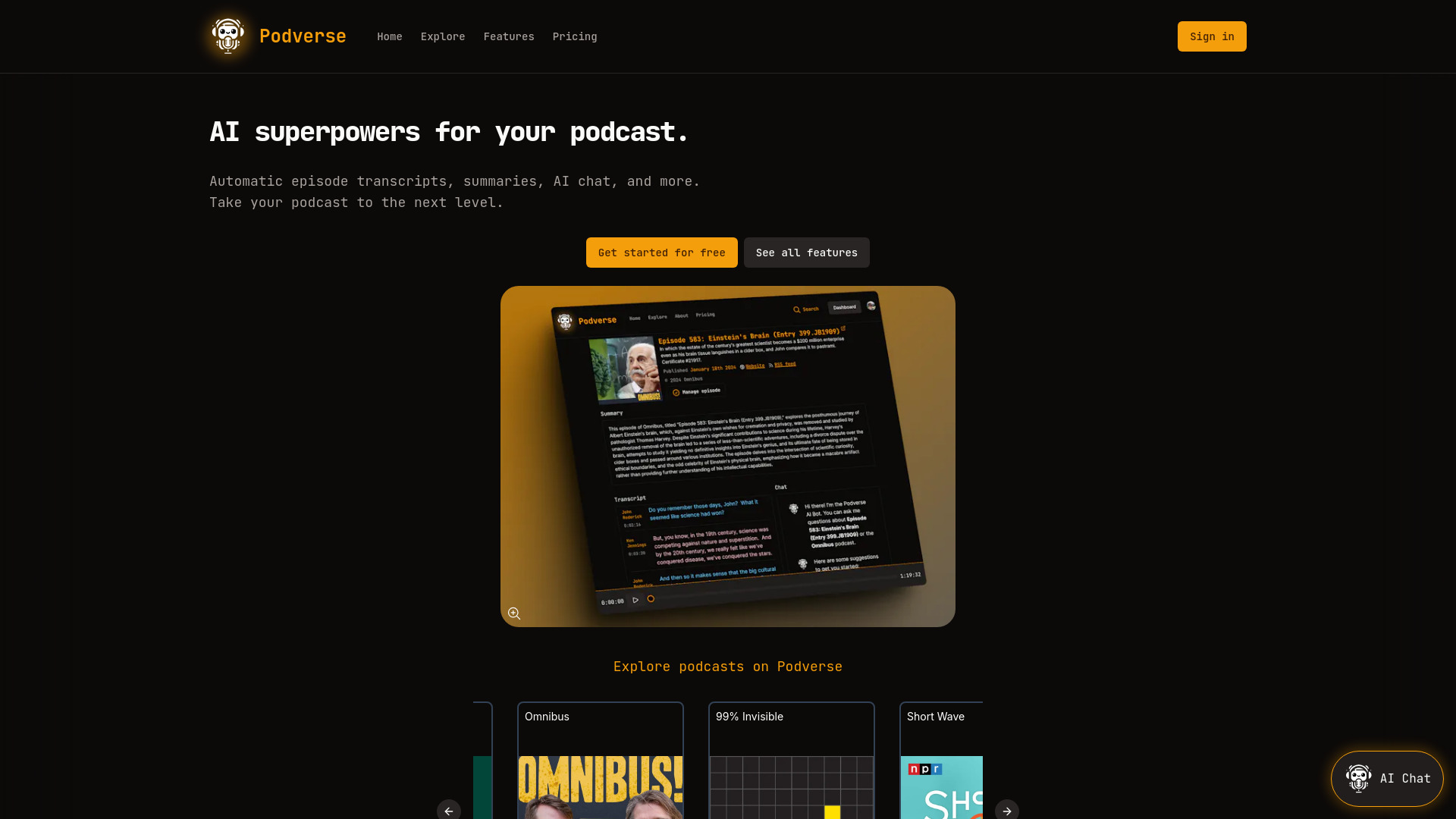 Podverse screenshot