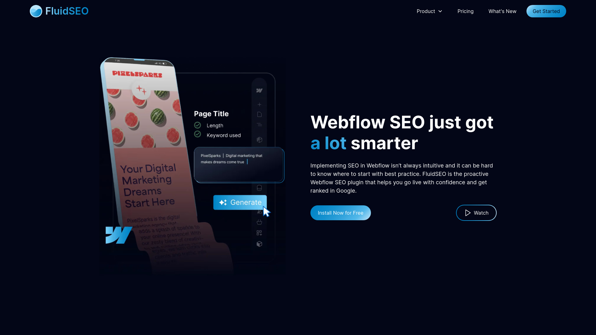 FluidSEO screenshot