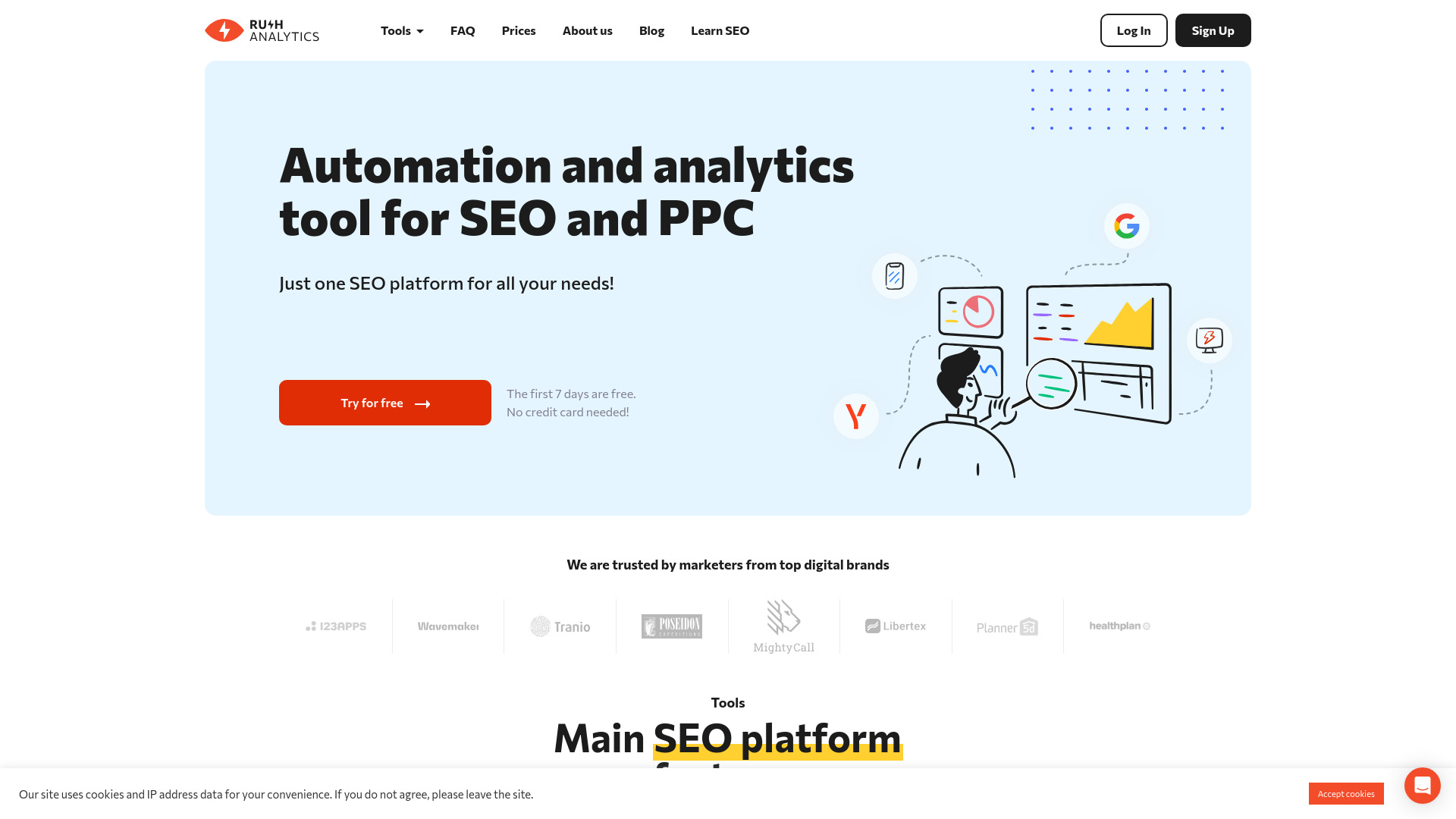 Rush Analytics screenshot