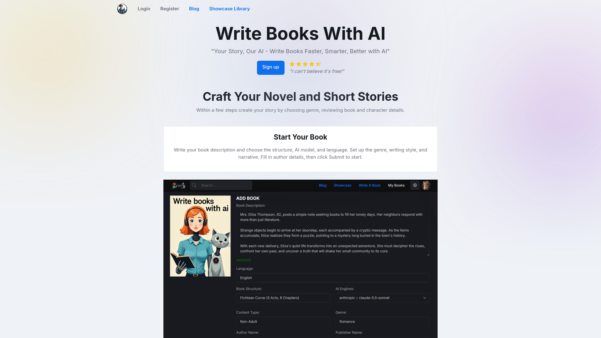 Write Books With AI screenshot