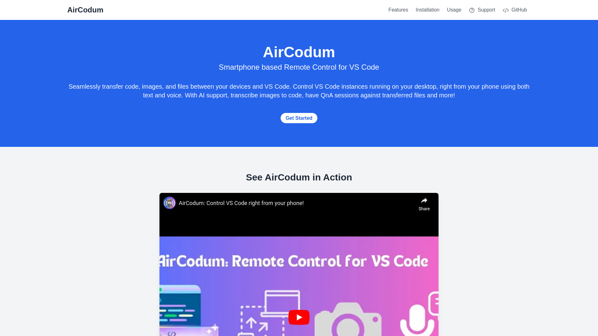 CodeAir screenshot