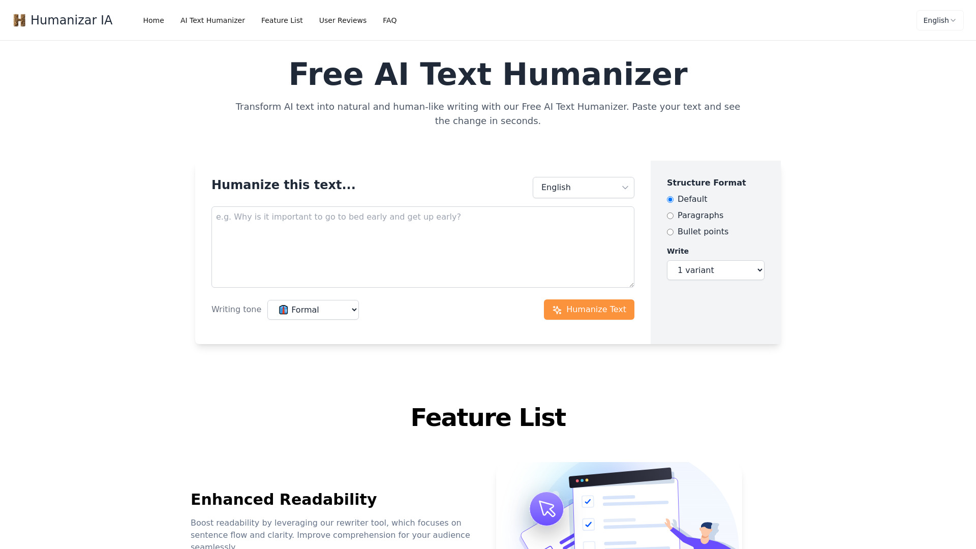 AI Text Humanizer screenshot