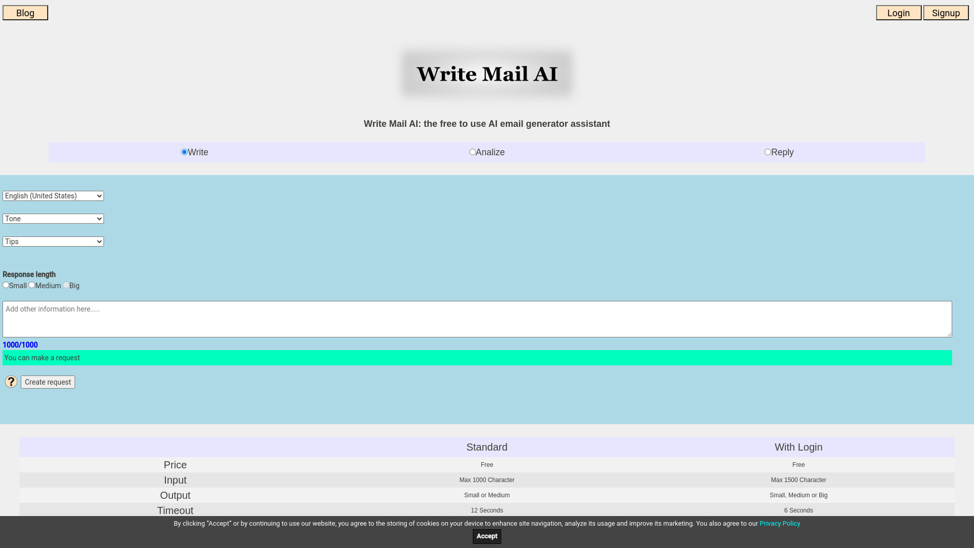 Write Mail AI screenshot