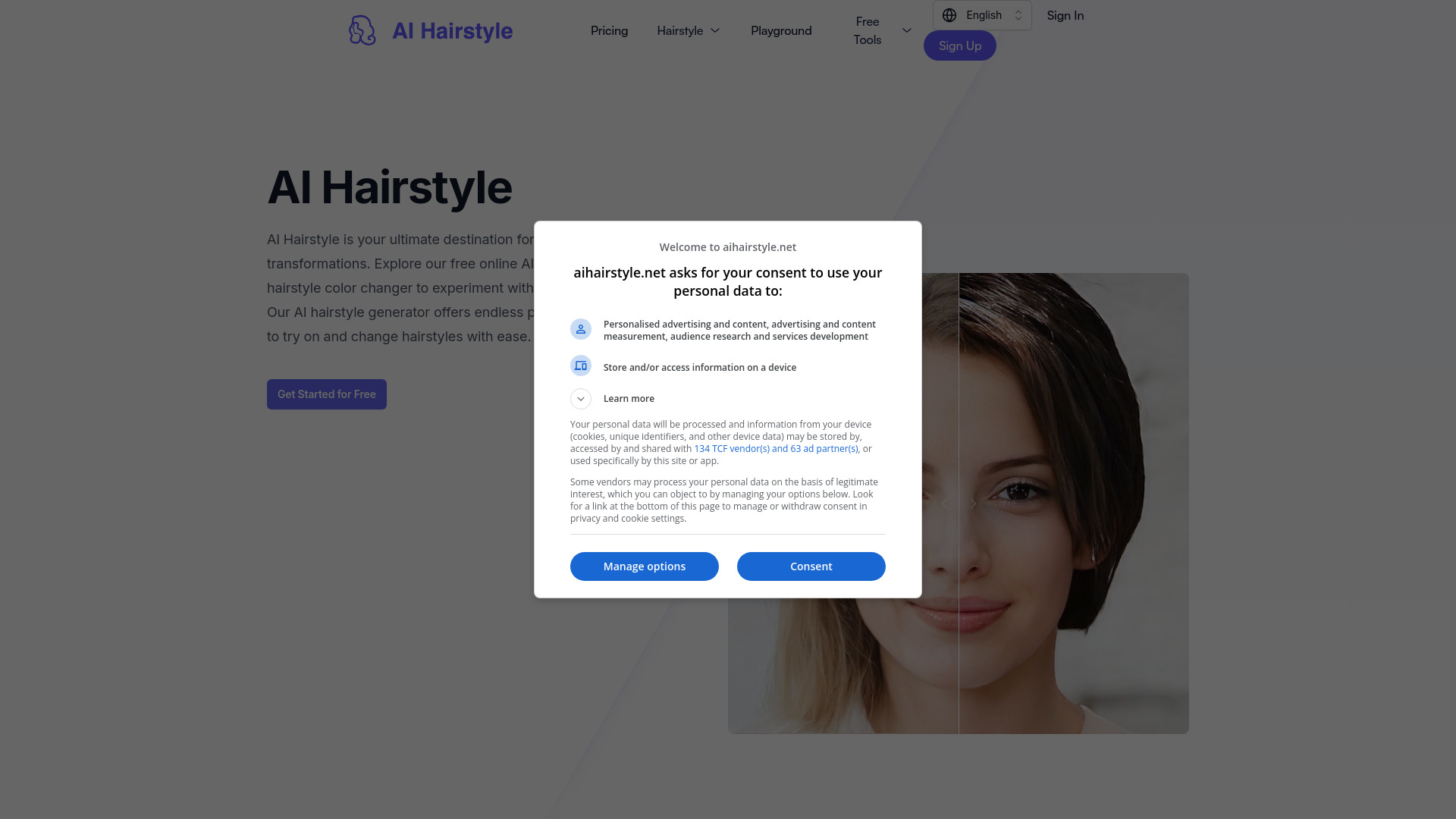 AI Hairstyle screenshot