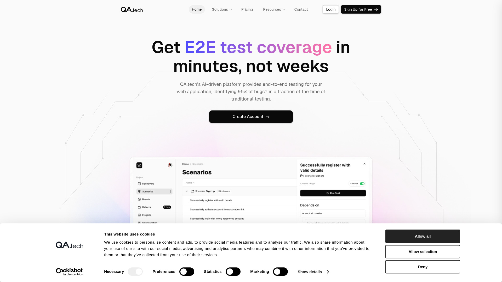 QA.tech screenshot