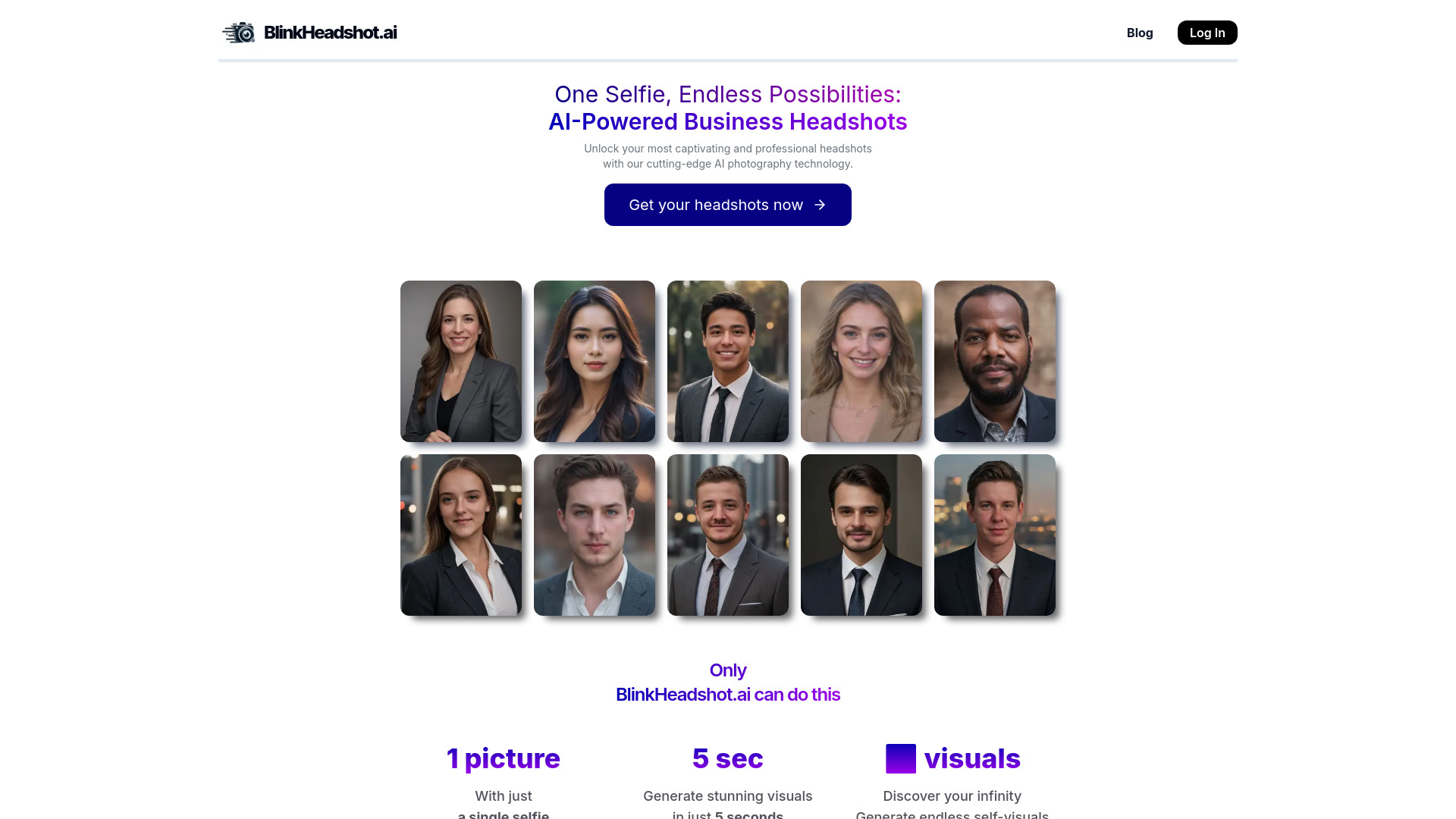 BlinkHeadshot.ai screenshot