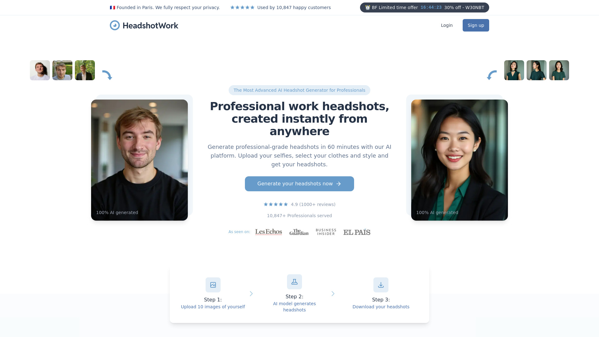 HeadshotWork screenshot