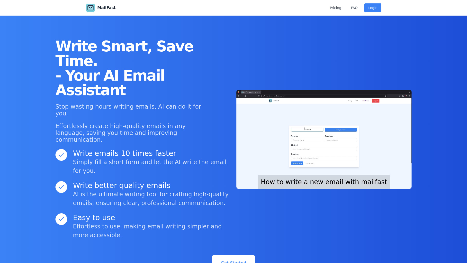 MailFast screenshot