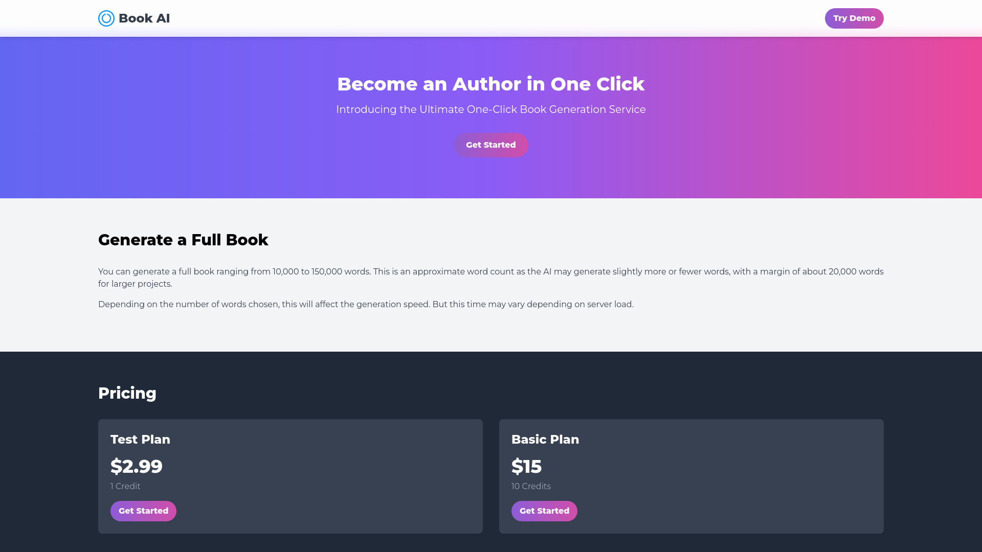thedisc.xyz (Book AI) screenshot