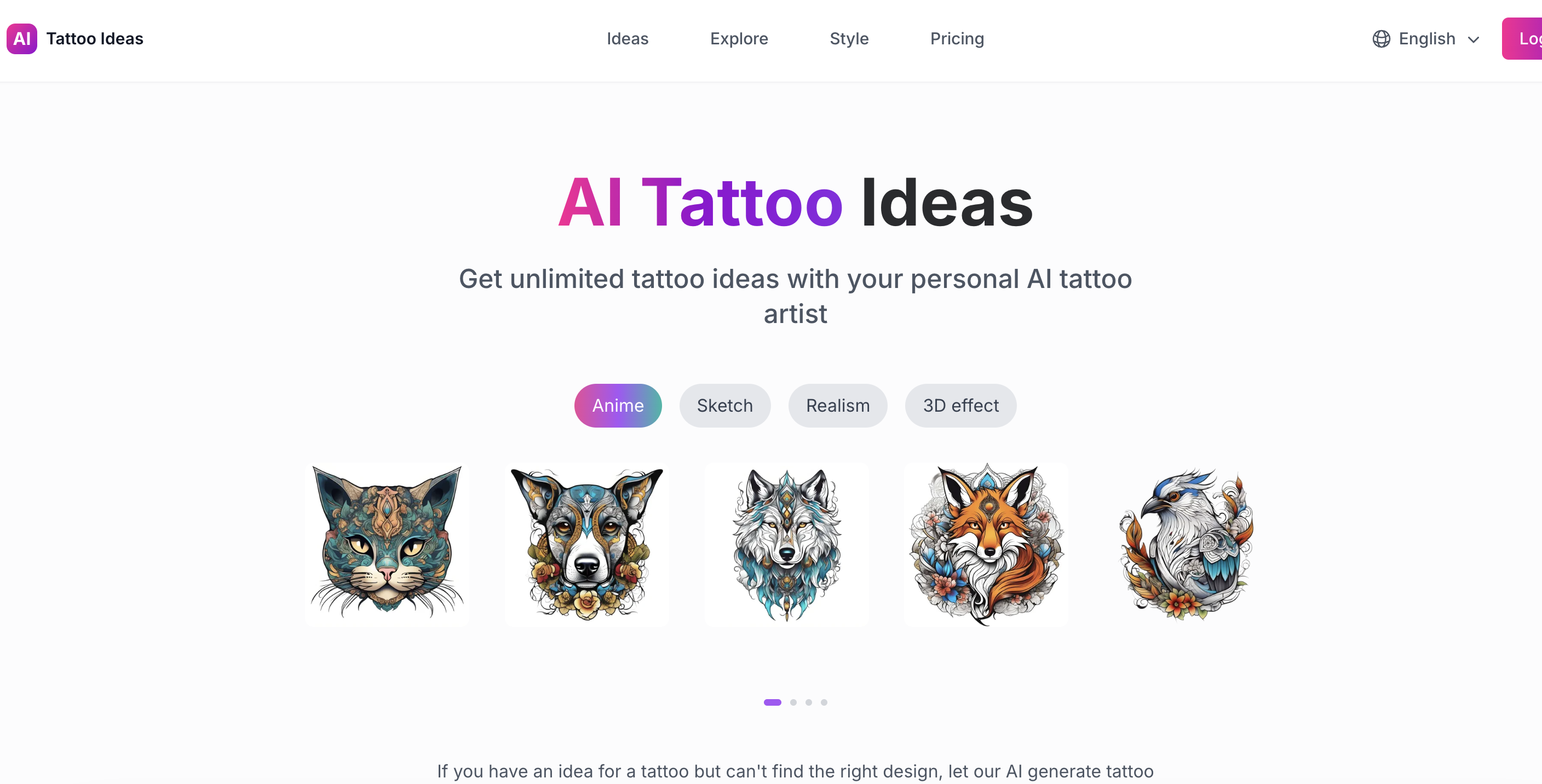 Tattoo Ideas AI screenshot