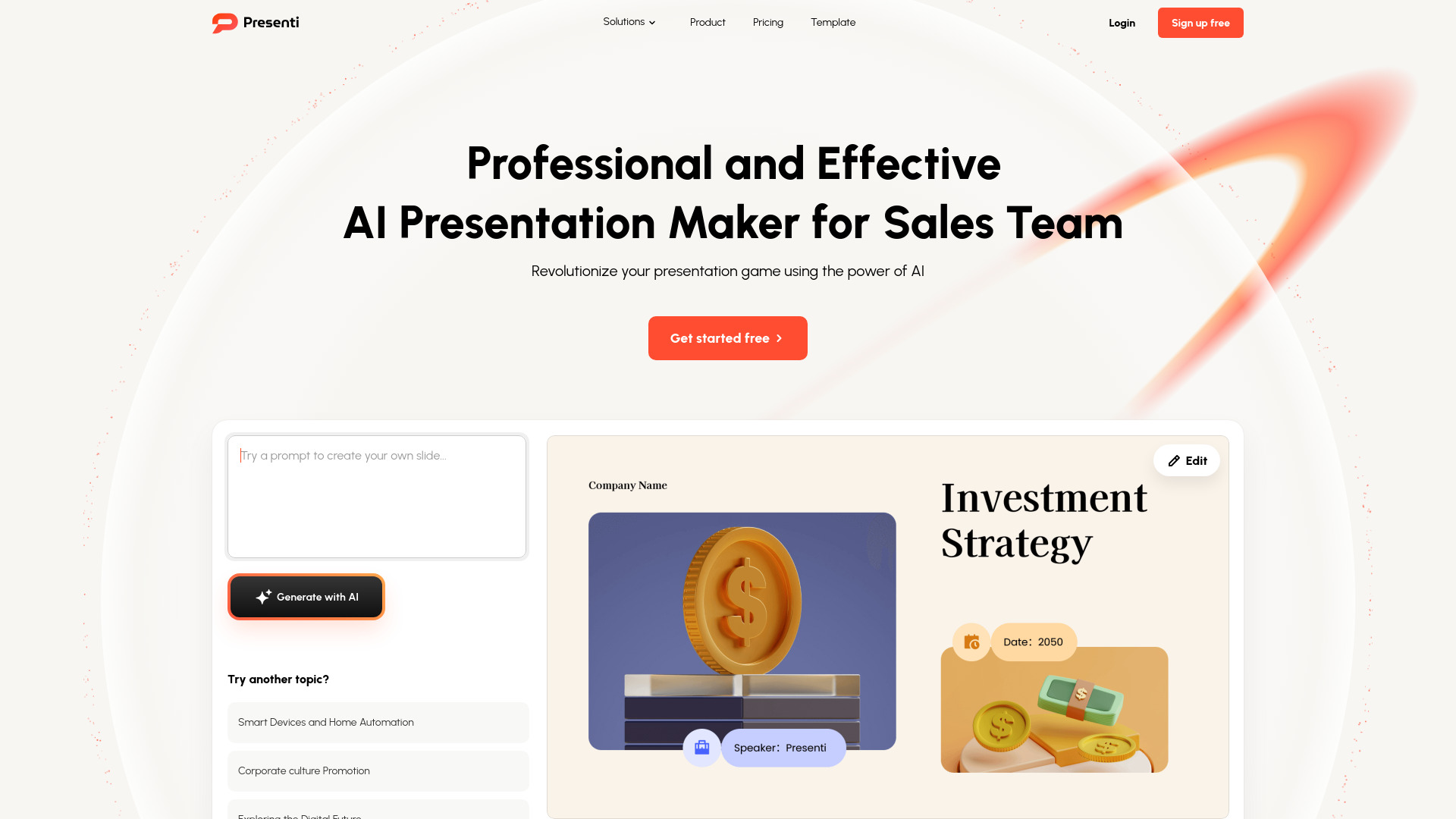 Presenti AI screenshot
