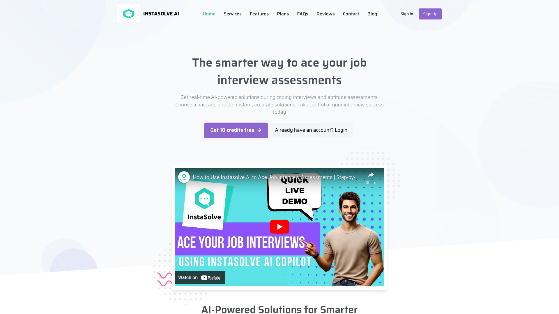 InstaSolve AI screenshot