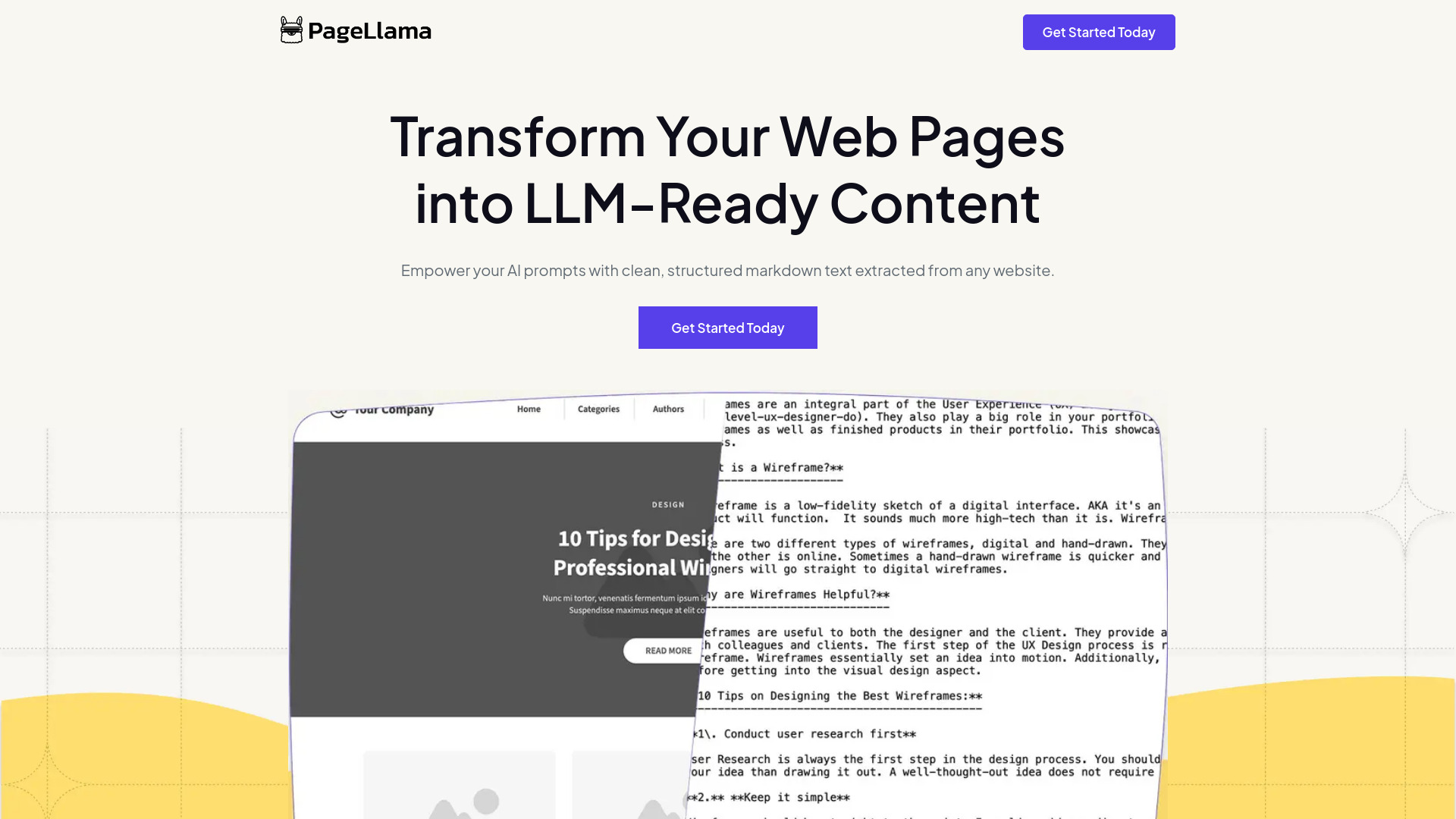 PageLlama screenshot