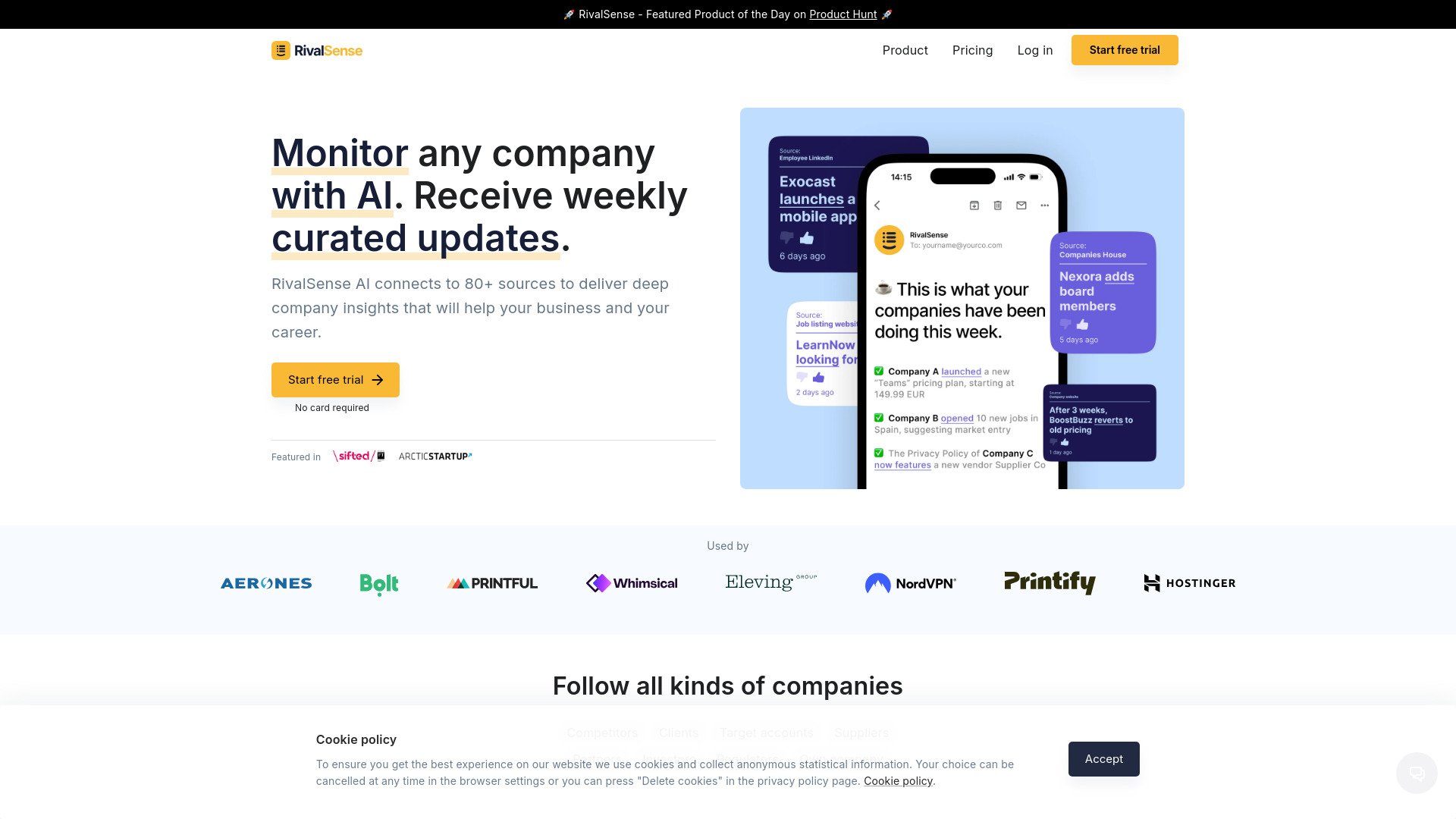 RivalSense screenshot