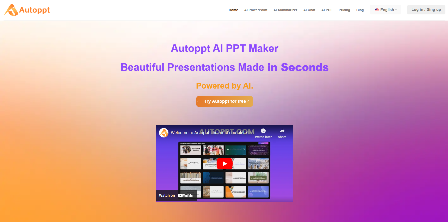 Autoppt screenshot